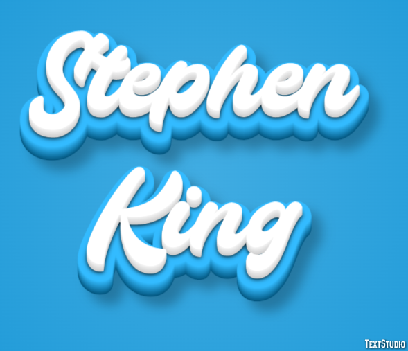 Stephen King Text effect