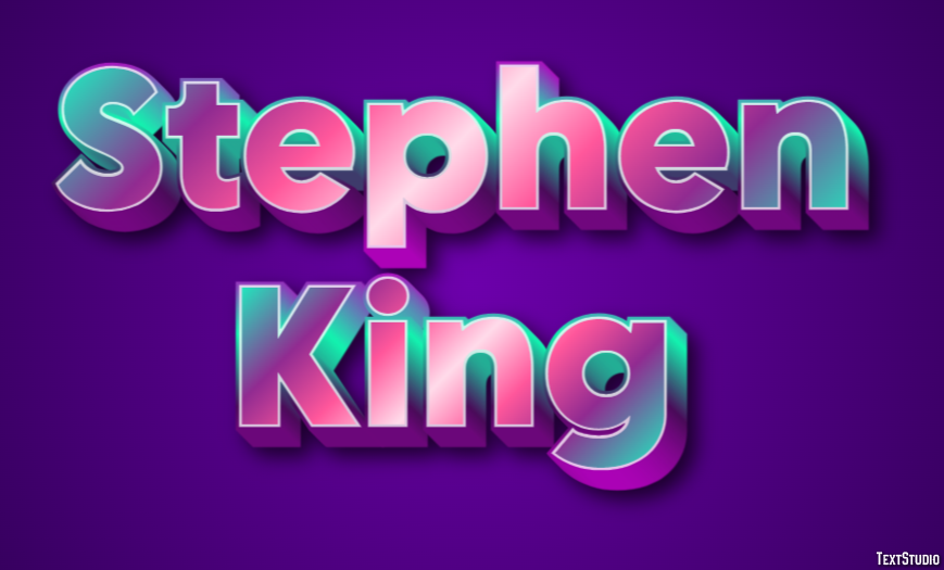 Stephen King Text Effect