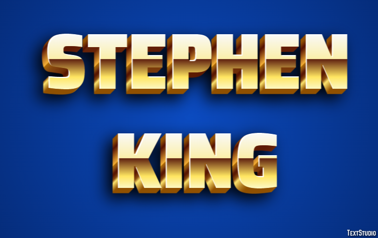 Stephen King Text effect