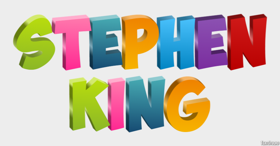 Stephen King Text Effect