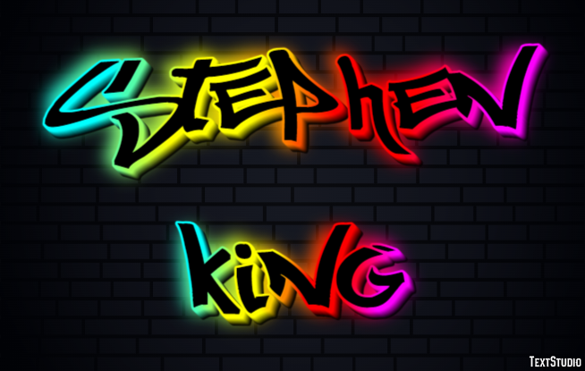 Stephen King Text effect