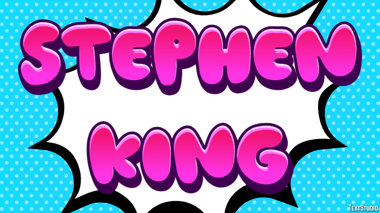 Stephen King Text effect
