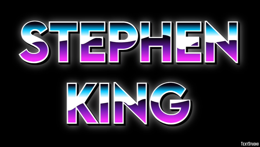 Stephen King Text effect