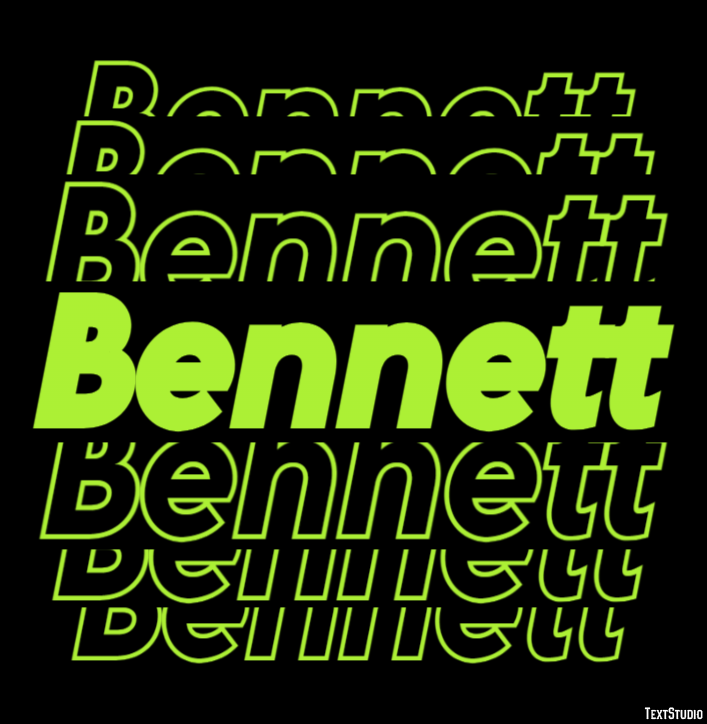 Bennett Texteffekt