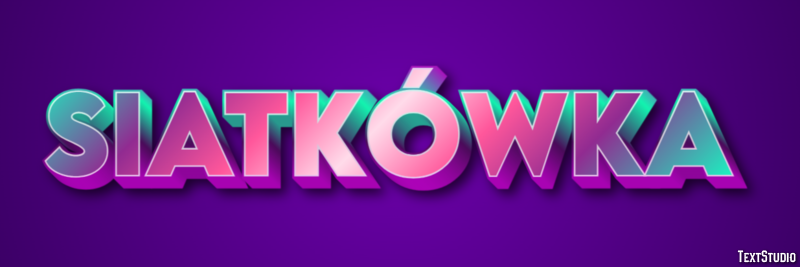 Siatkówka Efekt tekstowy