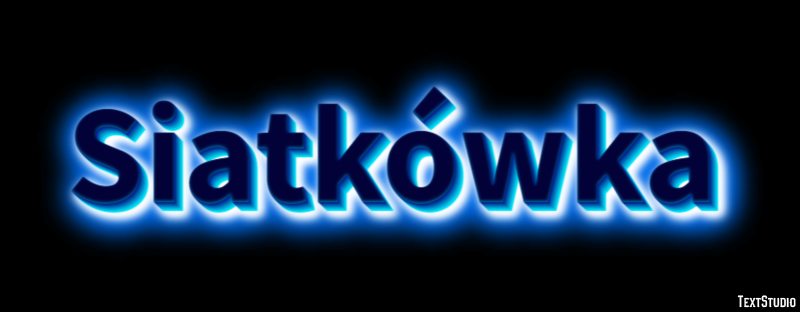 Siatkówka Efekt tekstowy