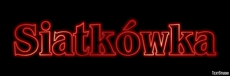 Siatkówka Efekt tekstowy