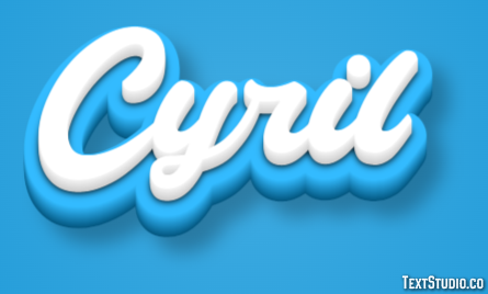 Cyril Text Effect