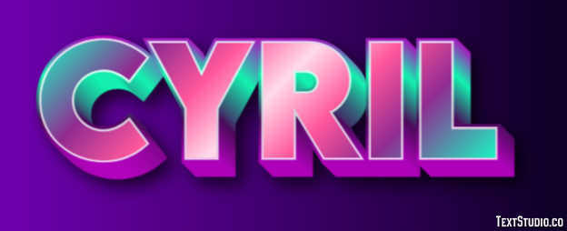 Cyril Text Effect