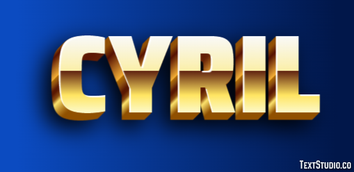 Cyril Texteffekt