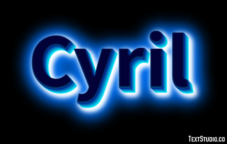 Cyril Text Effect