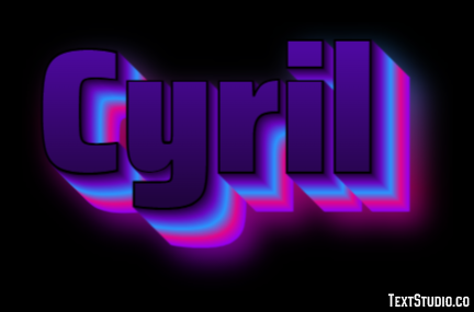 Cyril Text Effect
