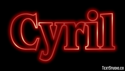 Cyril Text Effect