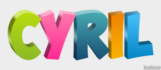 Cyril Text Effect