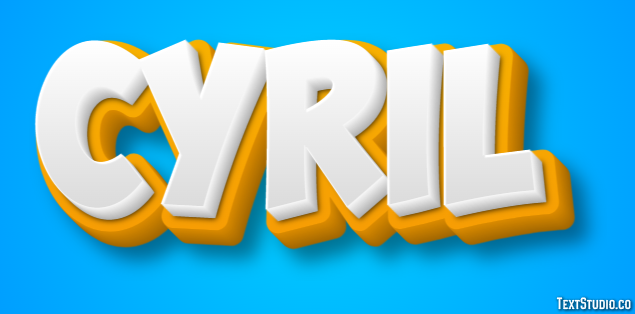 Cyril Texteffekt