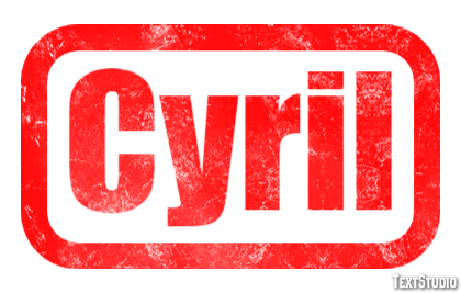 Cyril Text Effect