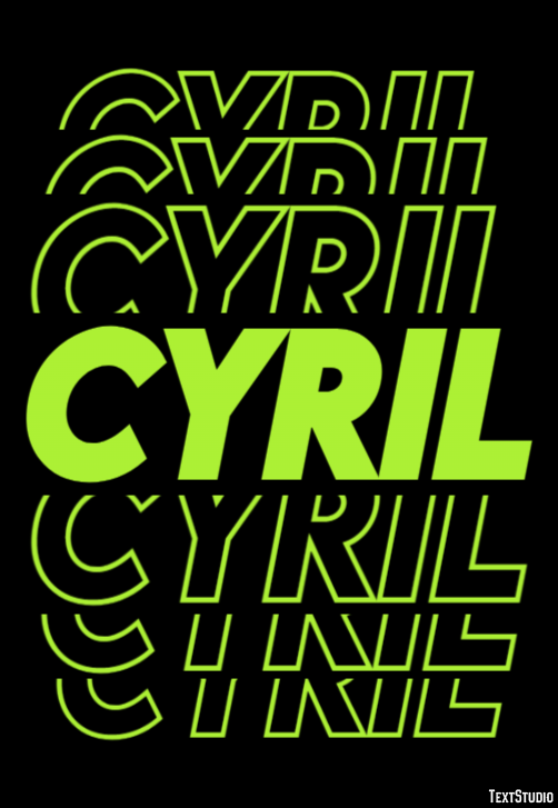 Cyril Text Effect