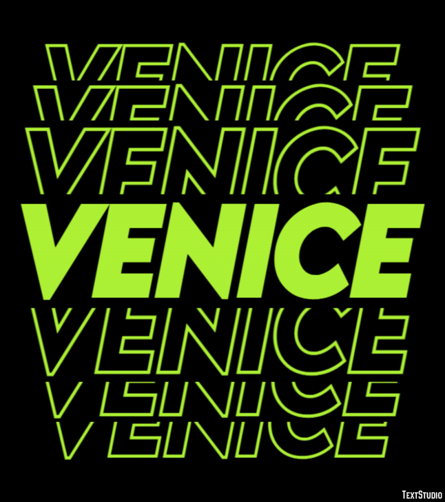 Venice Efekt tekstowy