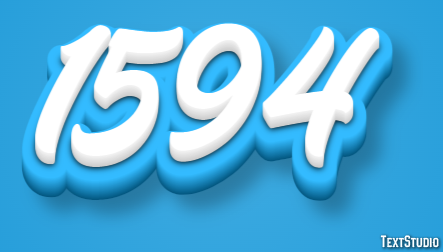 1594 Texteffekt
