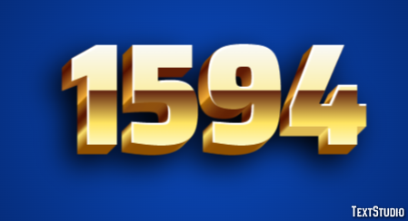 1594 Text Effect