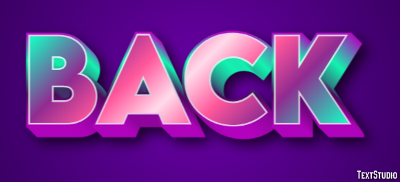 Back Text Effect