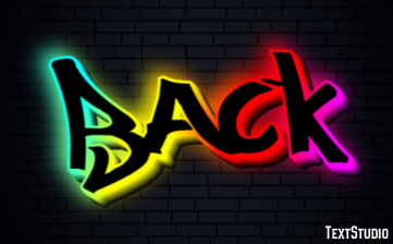 Back Text Effect