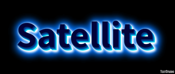 Satellite Text Effect