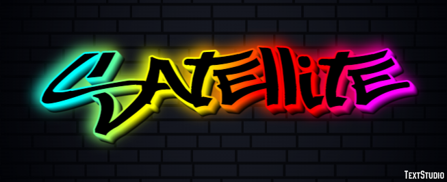 Satellite Text Effect