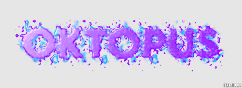 Oktopus Efekt tekstowy