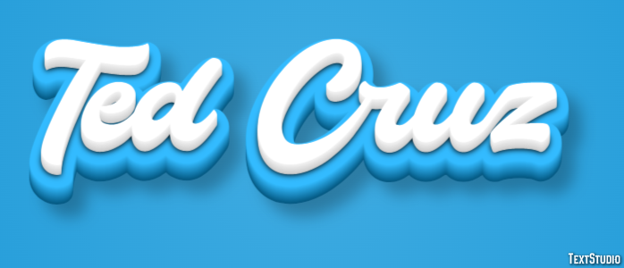 Ted Cruz Efeito de texto