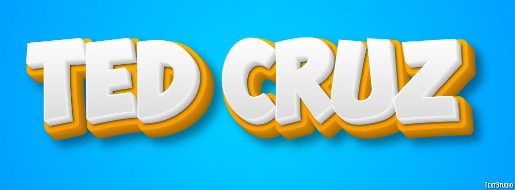 Ted Cruz Text Effect