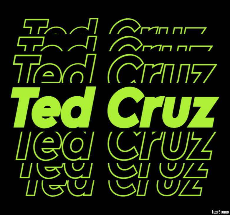Ted Cruz Tekst Effect