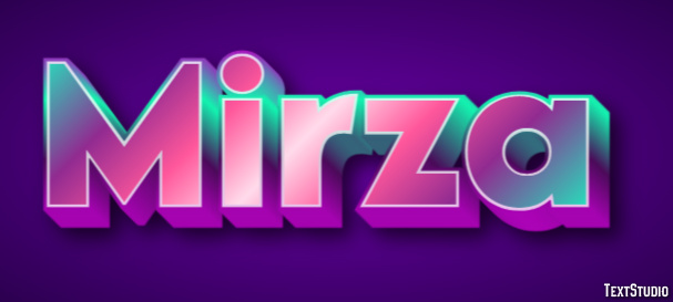 Mirza Texteffekt