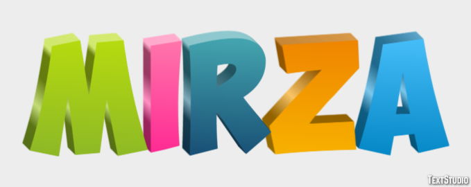 Mirza Texteffekt