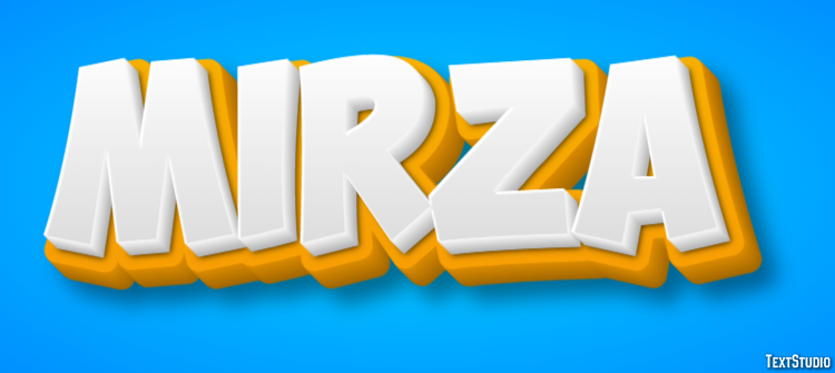 Mirza Texteffekt