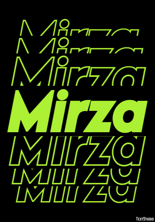 Mirza Texteffekt
