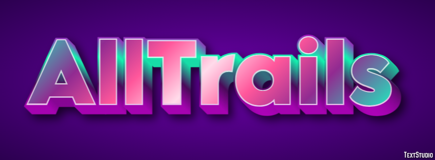 AllTrails Text Effect