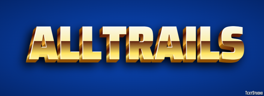 AllTrails Text Effect