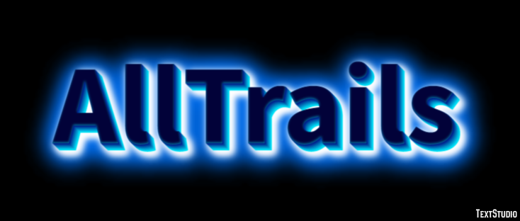 AllTrails Text Effect