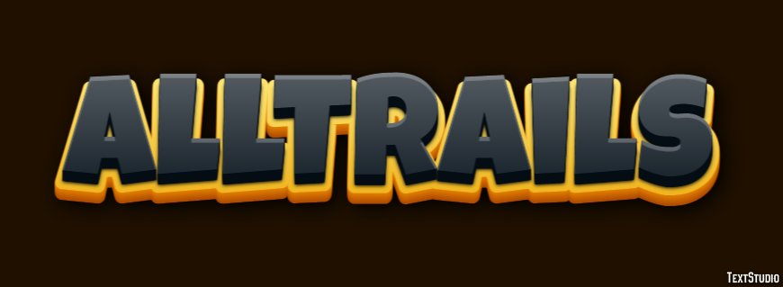 AllTrails Text Effect