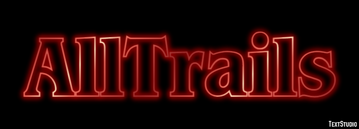 AllTrails Text Effect