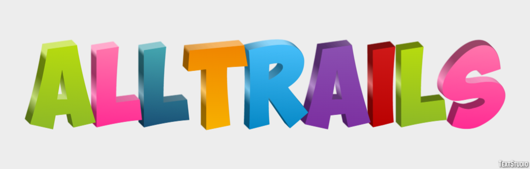 AllTrails Text Effect