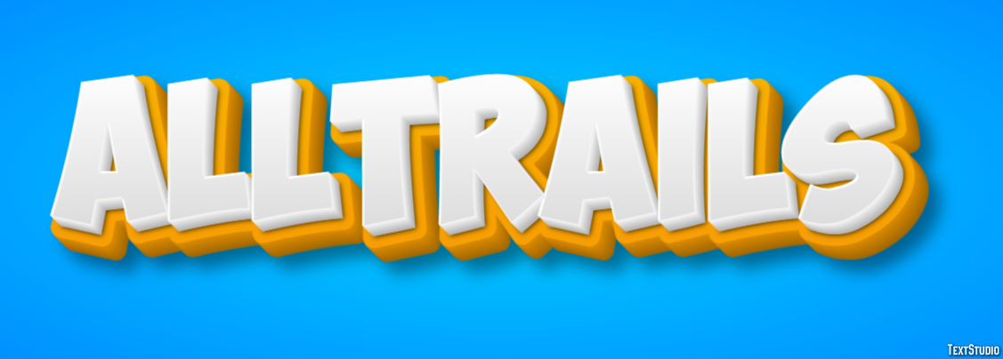 AllTrails Text Effect