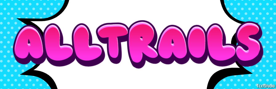 AllTrails Text effect