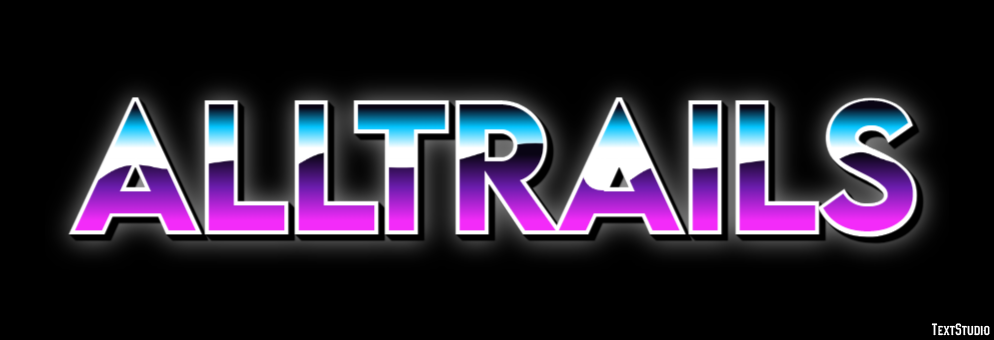 AllTrails Text effect