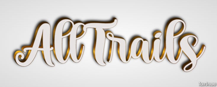 AllTrails Text effect