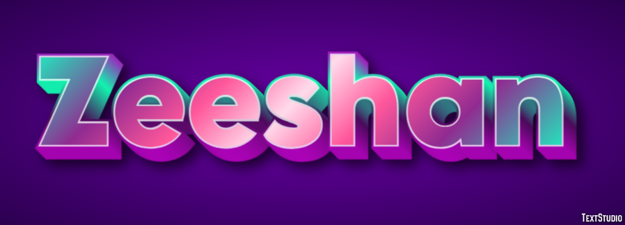 Zeeshan Text Effect