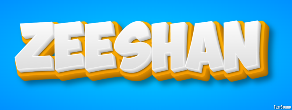 Zeeshan Text Effect
