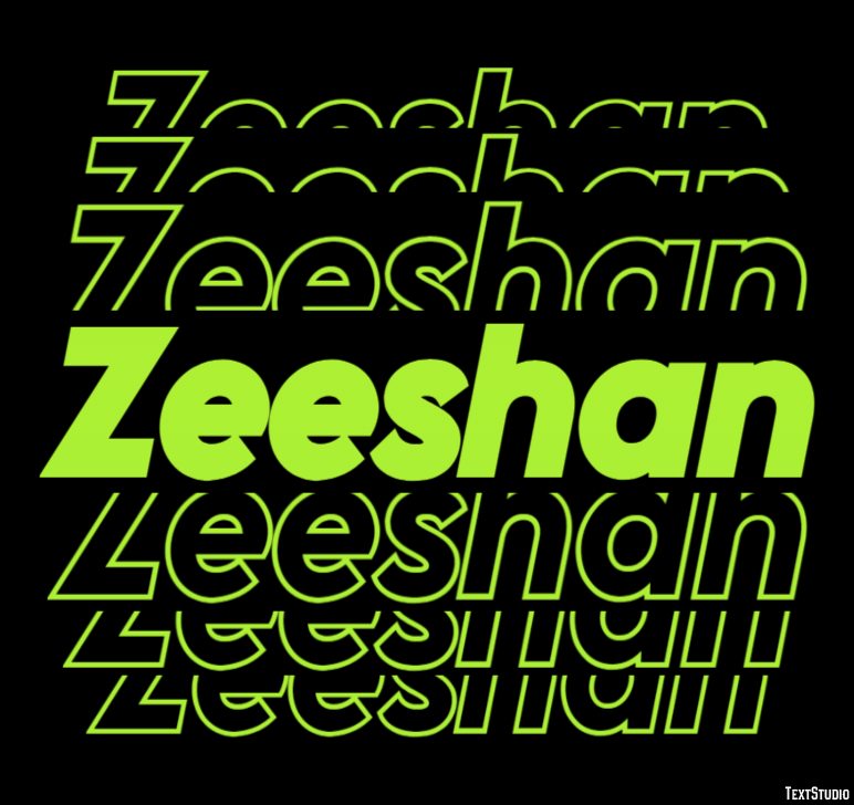Zeeshan Text Effect