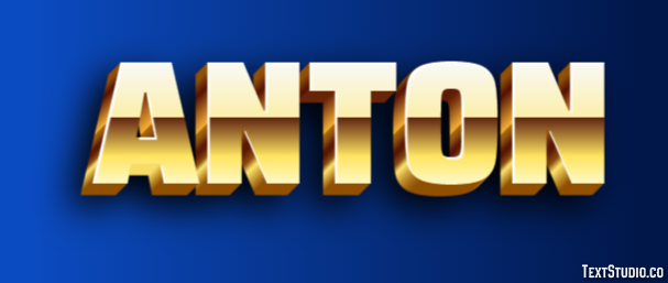 Anton Эффект текста